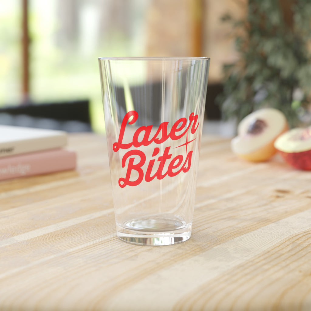 Laser Bites 16 oz glass